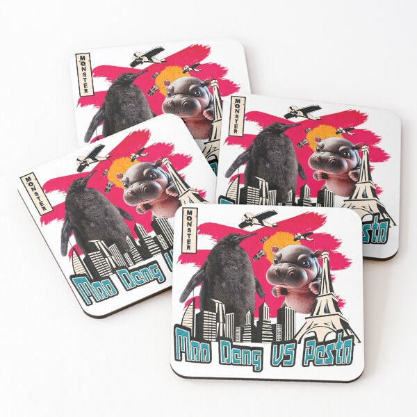 Item preview, Pesto and Moo Deng Battle For Animals Lovers, Funny Gaint Baby Penguin Pesto Gift designed and sold by rosettegeberth.
