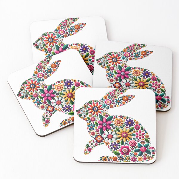 Item preview, Colorful Flower Rabbit T-Shirt | Perfect for Nature and Animal Lovers designed and sold by tennsuicom.