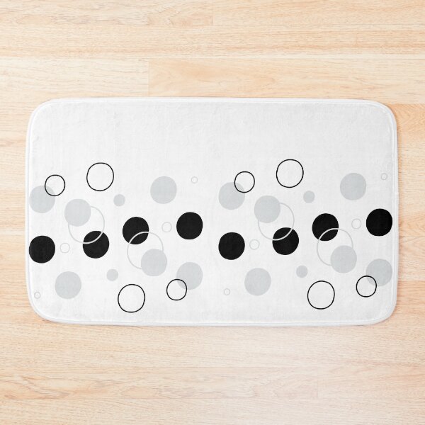 Item preview, Floating Black-Silver Bubbles: A Playful Dance of Minimalism and Elegance, Unique, Unique designed and sold by villacreativa.