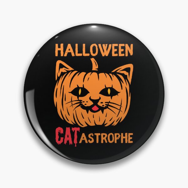 Aperçu de l'œuvre CATastrophe d'Halloween Citrouilles d'Halloween Chat créée et vendue par ToxiCool.