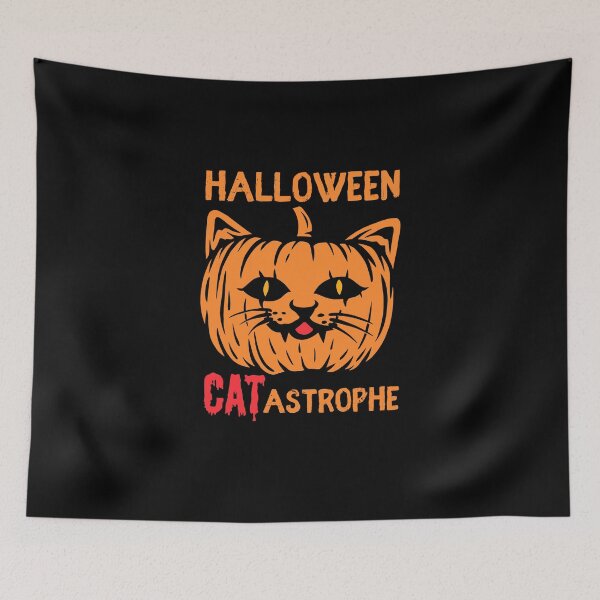 Item preview, Halloween CATastrophe Halloween Pumpkins Cat  designed and sold by ToxiCool.