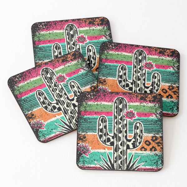 Item preview, serape western cowgirls cowboys cactus succulents  designed and sold by teeartforyou.