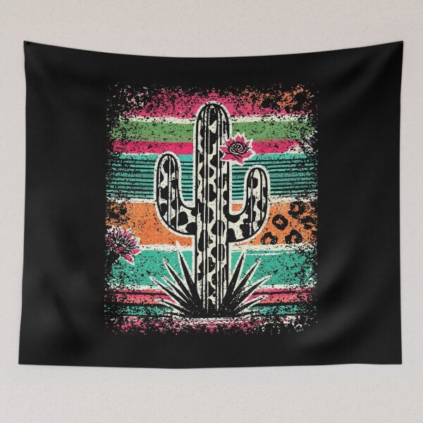 Item preview, serape western cowgirls cowboys cactus succulents  designed and sold by teeartforyou.