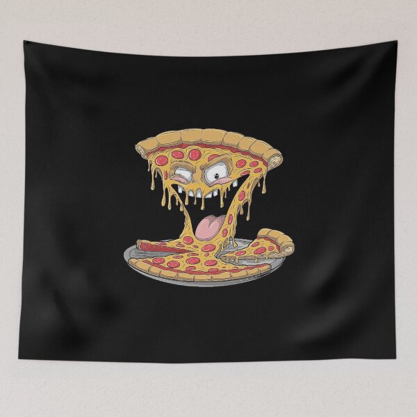 Item preview, Funny Cartoon Pizza Slice with Melting Cheese and Pepperoni designed and sold by love3617.