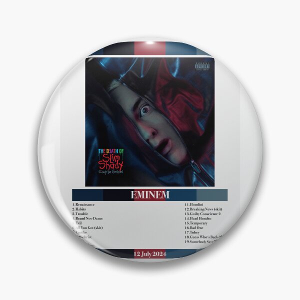 Item preview, The death of slim shady (coup de grâce) album cover art with tracklist designed and sold by Tinybluebird.