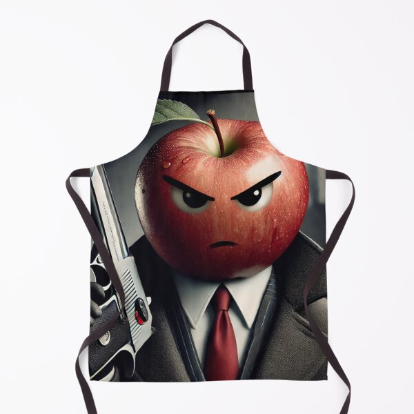Item preview, Deadly Hitman Apple in Noir Suit - Dark and Dangerous designed and sold by mkzmerch.