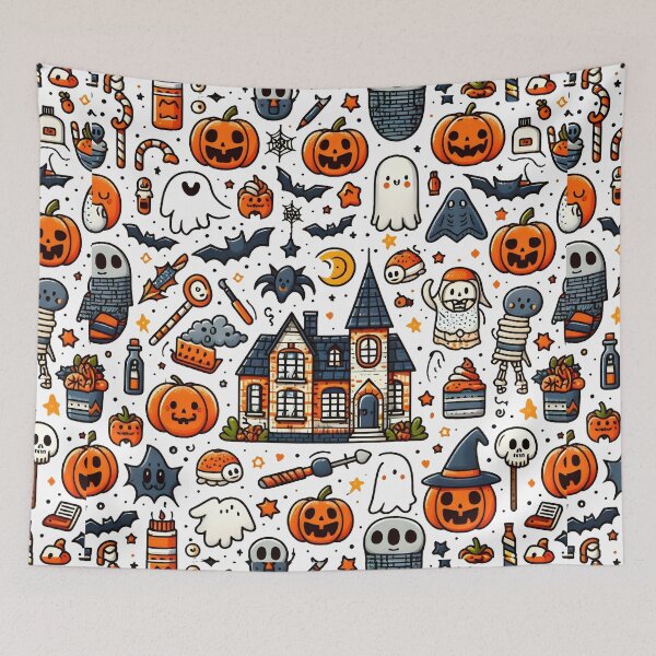 Item preview, Spooky Halloween Town designed and sold by Thai Vibe Studio.