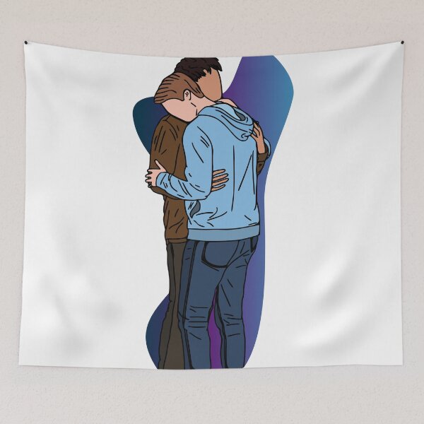 Item preview, RWRB movie alex and henry hug,red white and royal blue  designed and sold by Tinybluebird.