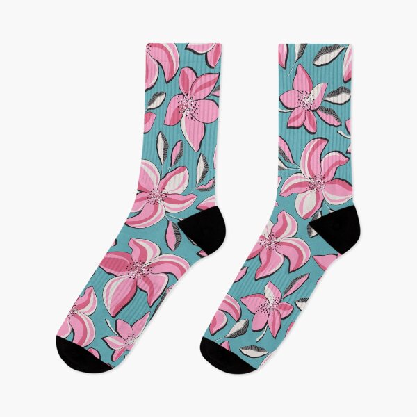 Item preview, Flower Pomegranate, Pink-turquoise version designed and sold by Alex  Blud.