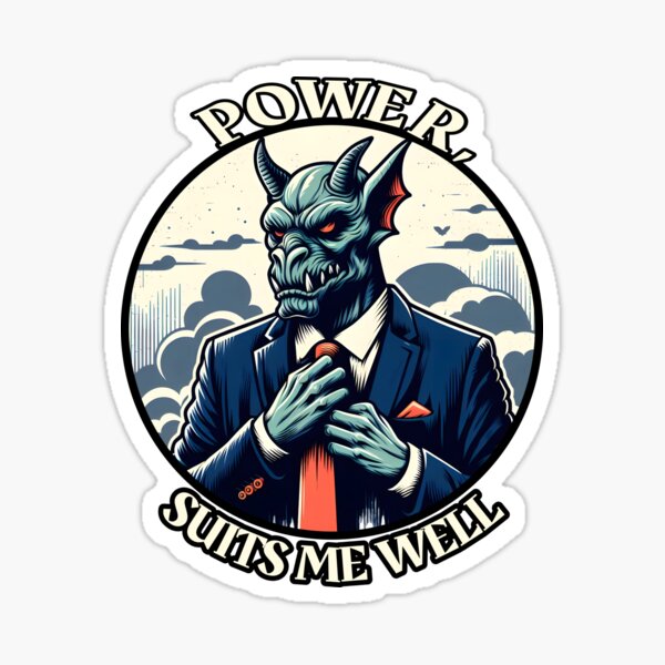 Item preview, Power Suits Me Well Gargoyle in Suit designed and sold by MajeStreet.