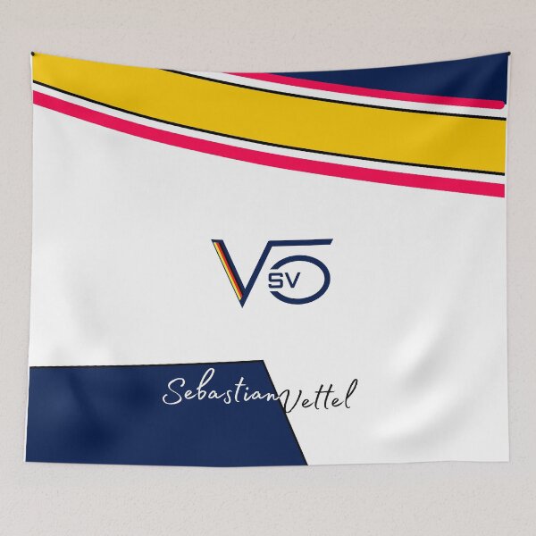 Item preview, Minimalistic Sebastian Vettel pop art designed and sold by Pink Polar F1.