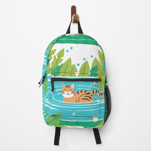 Item preview, Swimmer Cat , Red Cat Swimming In The Lake. designed and sold by DotisDreams.