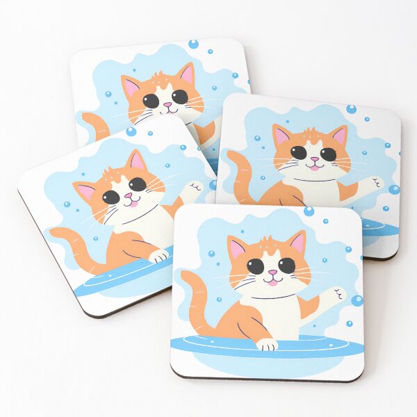 Item preview,  Swimmer Cat , Red Cat Is Playing In The Water designed and sold by DotisDreams.