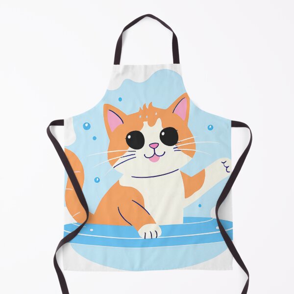Item preview,  Swimmer Cat , Red Cat Is Playing In The Water designed and sold by DotisDreams.