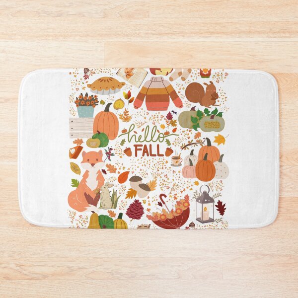 Item preview, Cozy Hello Fall Fox designed and sold by LivingRoomZoo.