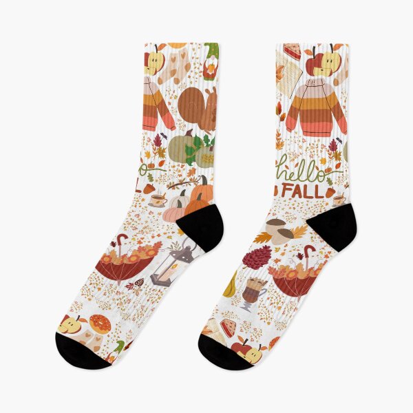 Item preview, Cozy Hello Fall Fox designed and sold by LivingRoomZoo.