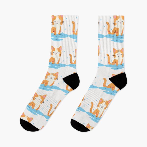 Item preview, Swimmer Cat , Red Cat Is Playing In The Water designed and sold by DotisDreams.