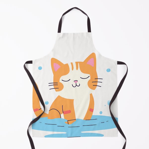 Item preview, Swimmer Cat , Red Cat Is Playing In The Water designed and sold by DotisDreams.