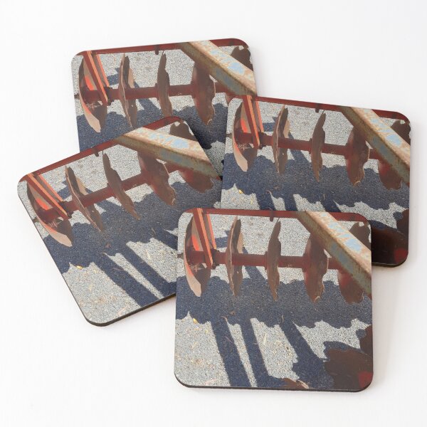 Item preview, Red Disk Plough by Adelaide Artist Avril Thomas at Magpie Springs designed and sold by MagpieSprings.