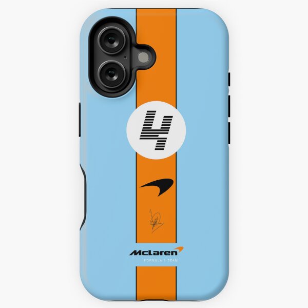 Aperçu de l'œuvre Bleu pastel minimaliste de Lando Norris créée et vendue par Pink Polar F1.