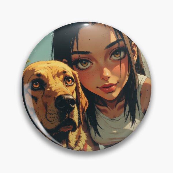 Item preview, girl and dog designed and sold by renatagirl.