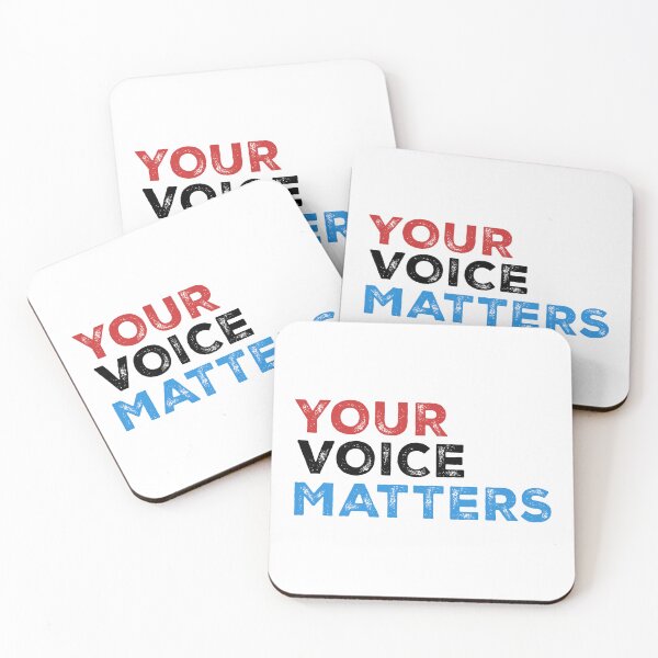 Item preview, Your Voice Matters – Empowering Statement Design - 3 colors - black text designed and sold by NiceHatHarry.