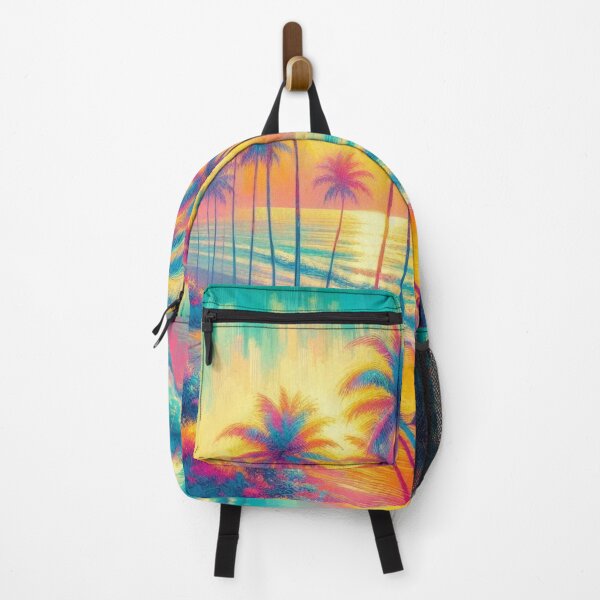 Item preview, Warm Neon Hues Highlight Paradise by the Swimming Pool designed and sold by freackly.