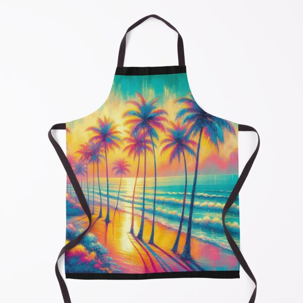 Item preview, Warm Neon Hues Highlight Paradise by the Swimming Pool designed and sold by freackly.