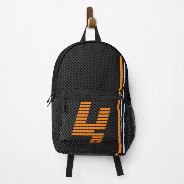 Item preview, Minimalistic Lando Norris carbon fibre Black and orange designed and sold by Pink Polar F1.