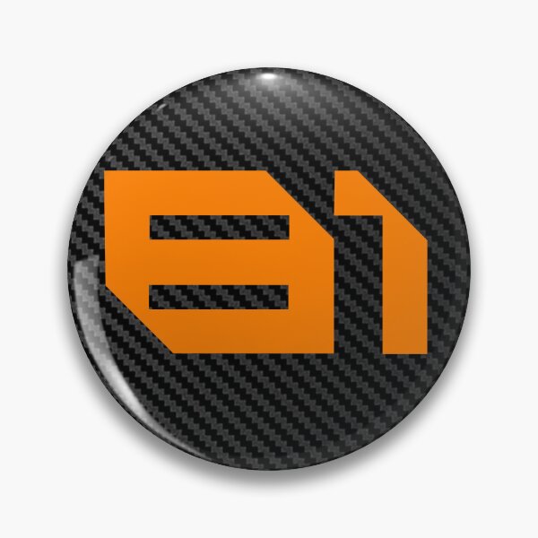 Item preview, Minimalistic Oscar Piastri carbon fibre Black and orange designed and sold by Pink Polar F1.