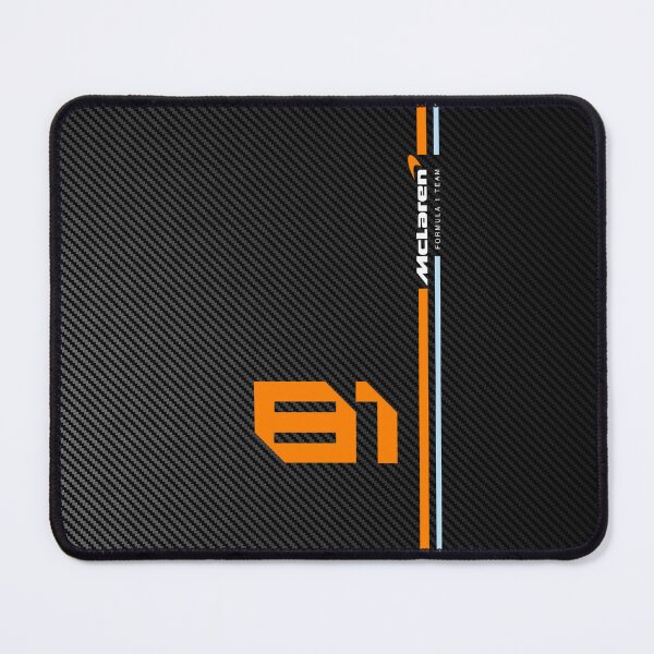 Item preview, Minimalistic Oscar Piastri carbon fibre Black and orange designed and sold by Pink Polar F1.