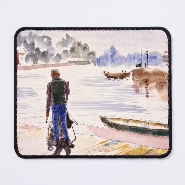 Item preview, Artist painting outdoors at an easel designed and sold by MikeJory.