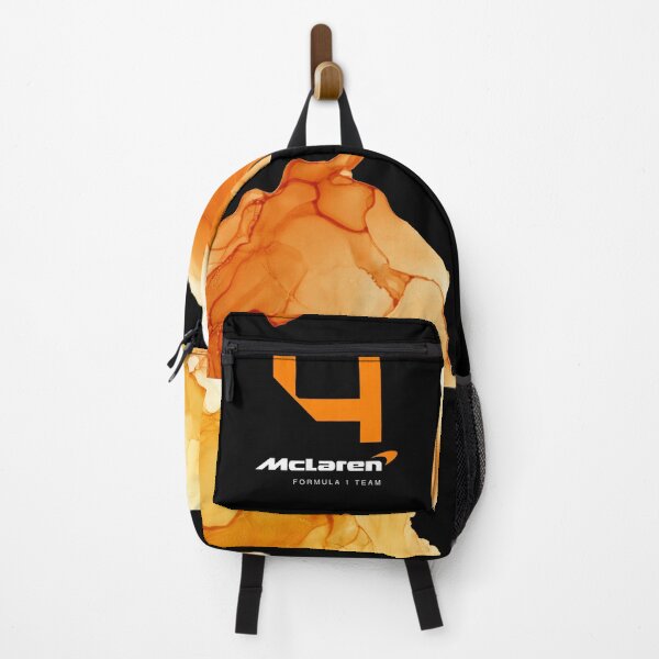Item preview, Minimalistic Lando Norris marble effect Black and orange designed and sold by Pink Polar F1.