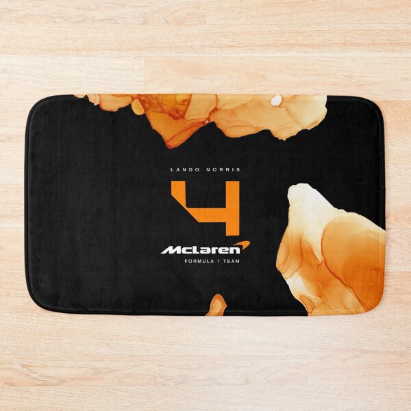 Item preview, Minimalistic Lando Norris marble effect Black and orange designed and sold by Pink Polar F1.