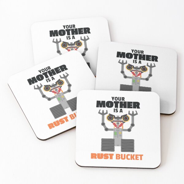 Item preview, Johnny 5 Your Mother Is A Rust Bucket Short Circuit 1980s Classic Mom Joke Meme designed and sold by doseofwin.