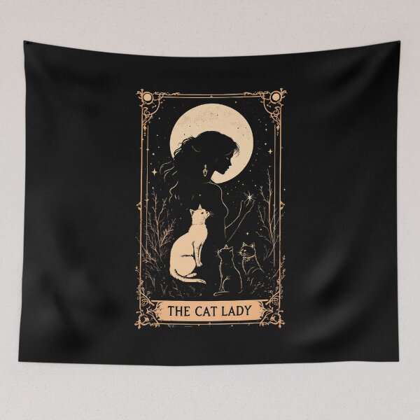 Item preview,  The Cat Lady Tarot Card designed and sold by wowwowmeow.