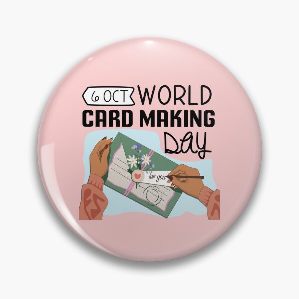 Item preview, 6 October World Card Making Day - Wacky Holidays designed and sold by ChemicalXShop.