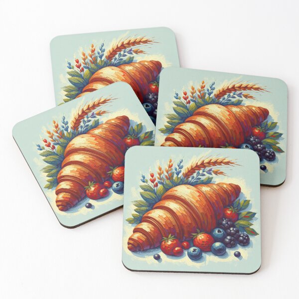 Item preview, Croissant Impressionism Art Style designed and sold by artofuniverse.