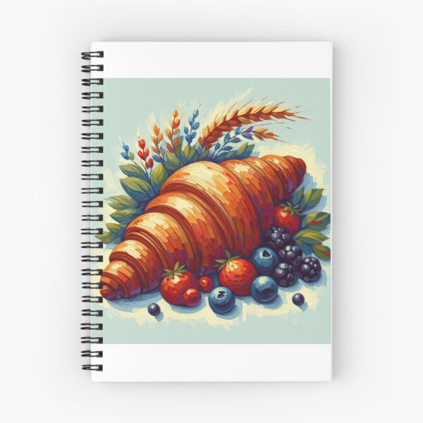 Item preview, Croissant Impressionism Art Style designed and sold by artofuniverse.