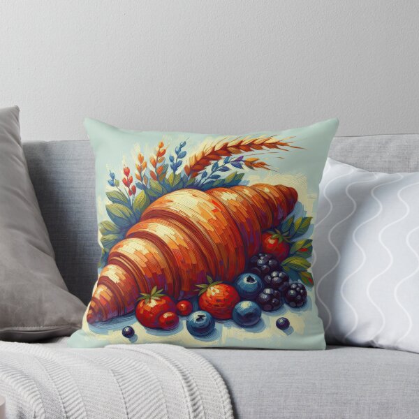 Item preview, Croissant Impressionism Art Style designed and sold by artofuniverse.