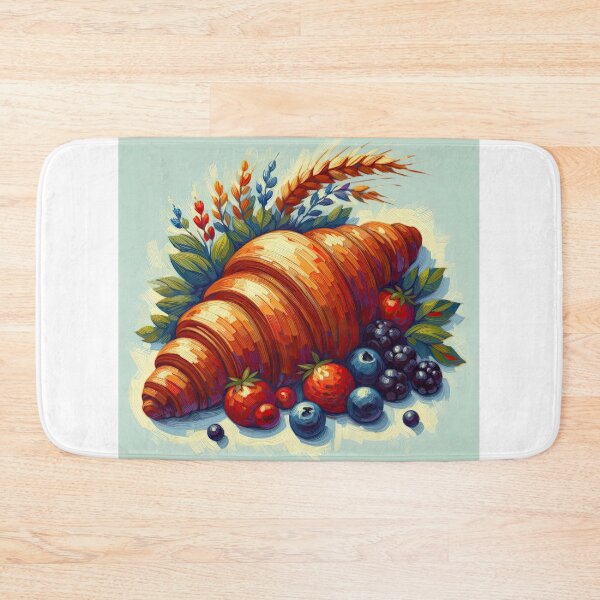Item preview, Croissant Impressionism Art Style designed and sold by artofuniverse.