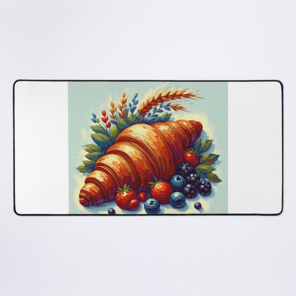 Item preview, Croissant Impressionism Art Style designed and sold by artofuniverse.