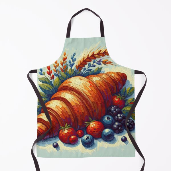 Item preview, Croissant Impressionism Art Style designed and sold by artofuniverse.