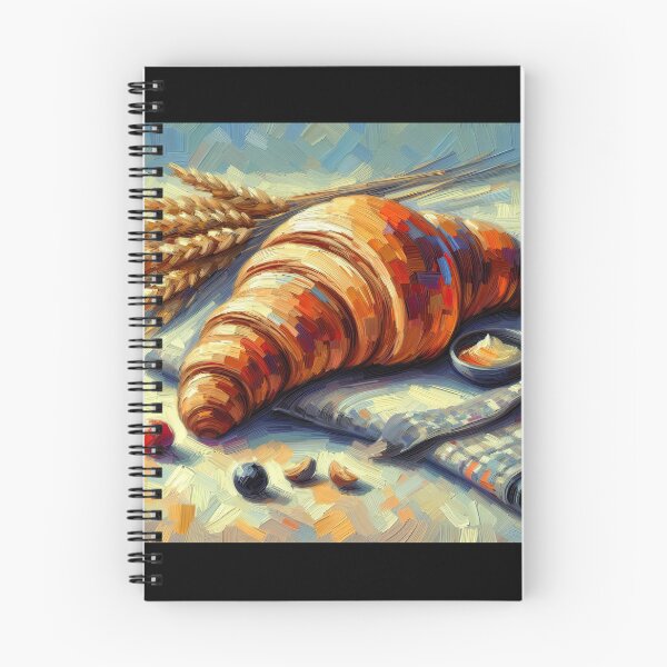 Item preview, Croissant Impressionism Art Style designed and sold by artofuniverse.