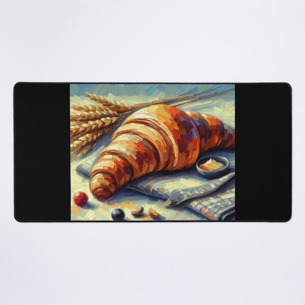Item preview, Croissant Impressionism Art Style designed and sold by artofuniverse.