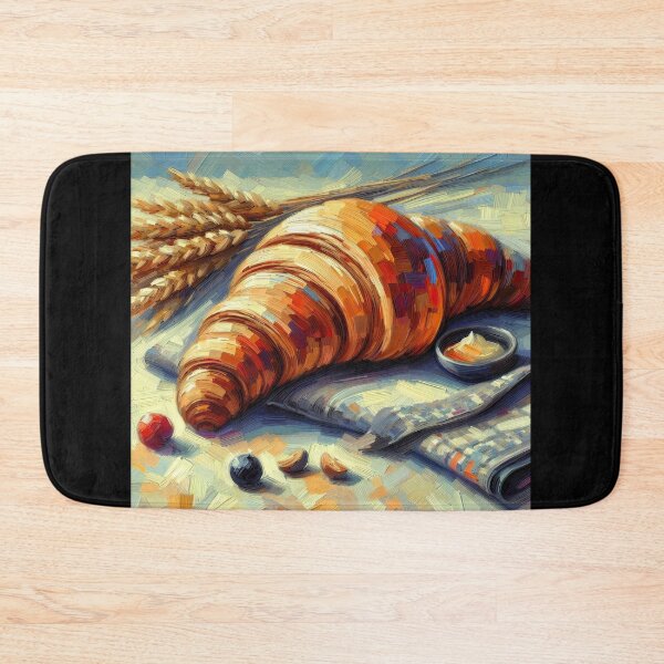 Item preview, Croissant Impressionism Art Style designed and sold by artofuniverse.