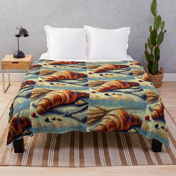 Item preview, Croissant Impressionism Art Style designed and sold by artofuniverse.