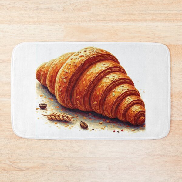 Item preview, Croissant Impressionism Art Style designed and sold by artofuniverse.