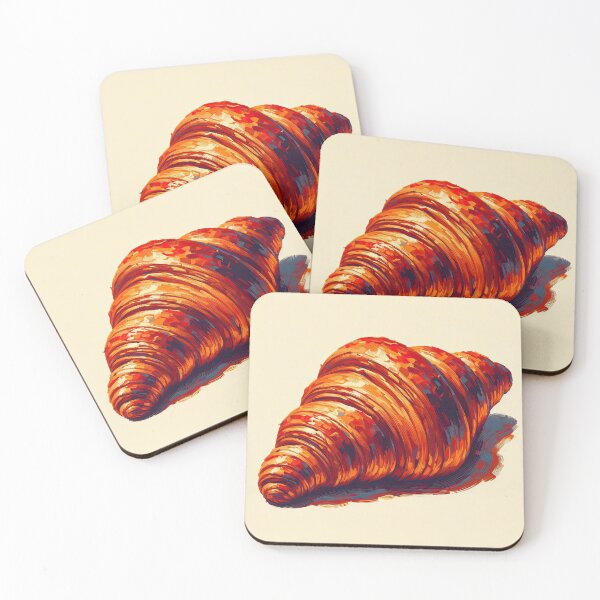 Item preview, Croissant Impressionism Art Style designed and sold by artofuniverse.