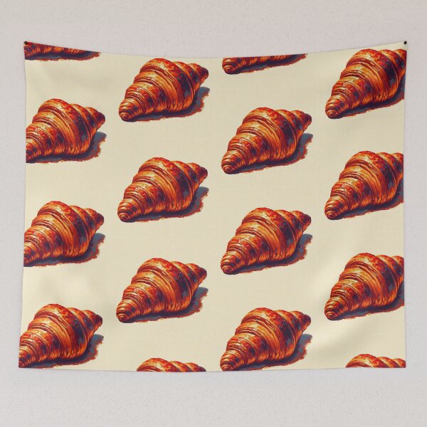 Item preview, Croissant Impressionism Art Style designed and sold by artofuniverse.